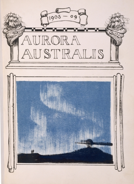 Frontispiece for ''Aurora Australis'', 1908-09 (colour litho)  a George Marston