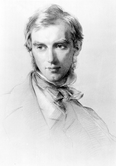 Joseph Dalton Hooker, c.1851 (charcoal and chalk on paper) a George Richmond