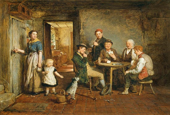 The Card Players a George Smith