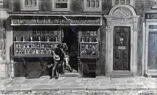 Colourman''s Shop, St. Martin''s Lane, London a George the Elder Scharf