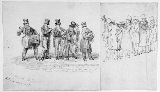 London Street Musicians, c.1820-30 a George the Elder Scharf