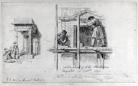 Erecting Porticos at Newham Street and Middlesex Hospital, London, 1833 and 1840