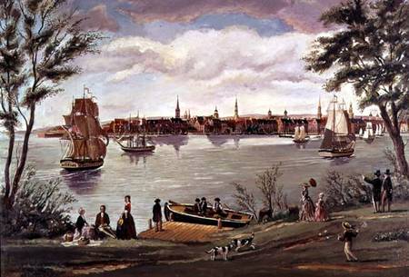 New York after Independence, seen from the East River a George Torino