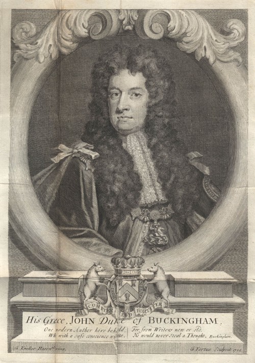 John Sheffield, 1st Duke of Buckingham and Normanby (1648-1721) a George Vertue