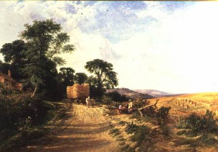 Landscape - Harvest Time a George Vicat Cole