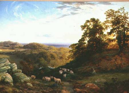 The Young Shepherd a George Vicat Cole