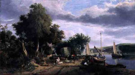 View on the River Yare Near Norwich a George Vincent