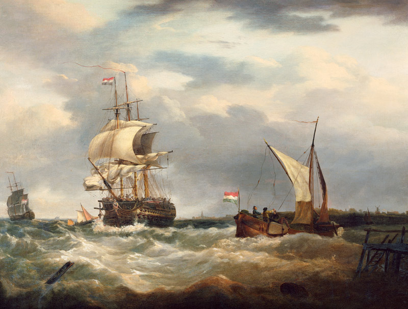 Vessels off the Dutch Coast a George Webster