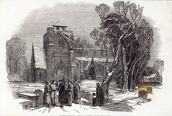 Christmas morning: Going to Church; engraved by W.J. Linton, from ''The Illustrated London News'', 2 a George Haydock Dodgson