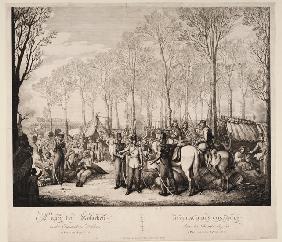 Bivouac of the Cossacks at the Avenue des Champs-Elysées in Paris on April 1814