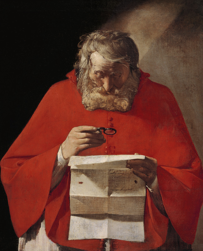 Saint Jerome reading a letter a Georges de La Tour