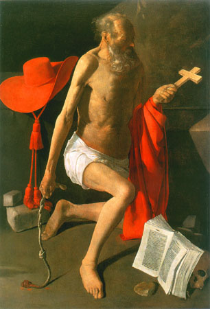 Saint Jerome a Georges de La Tour