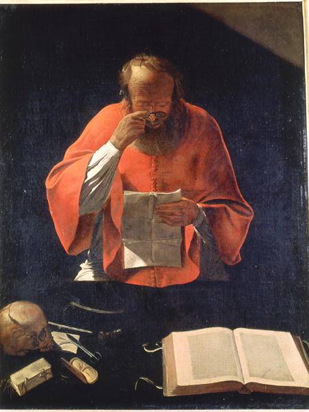 St.Jerome reading a Georges de La Tour
