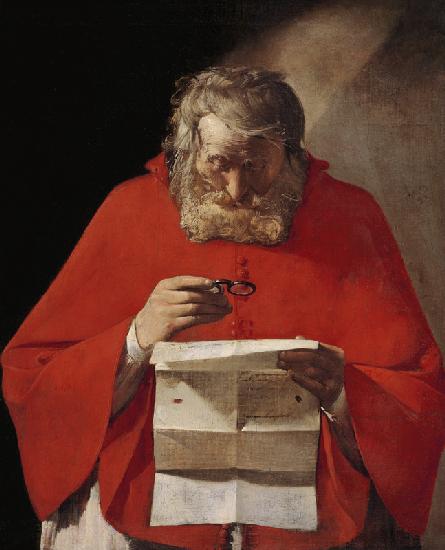 Saint Jerome reading a letter