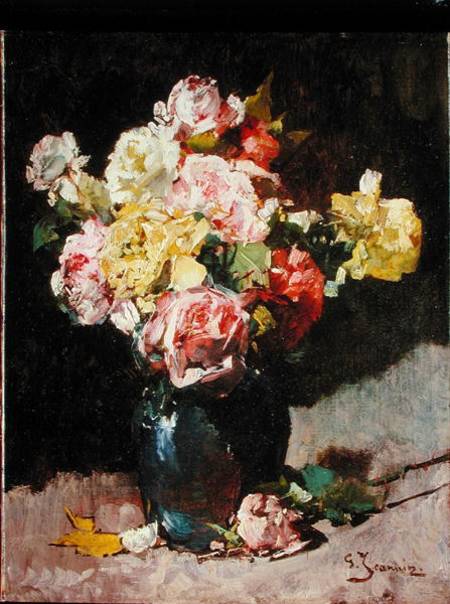 Vase of flowers a Georges Jeannin