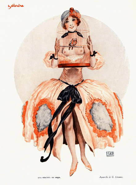 Front Cover of ''Le Sourire'' (colour litho)  a Georges Leonnec