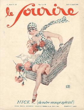 Front Cover of ''Le Sourire'', 1929 (colour litho) 