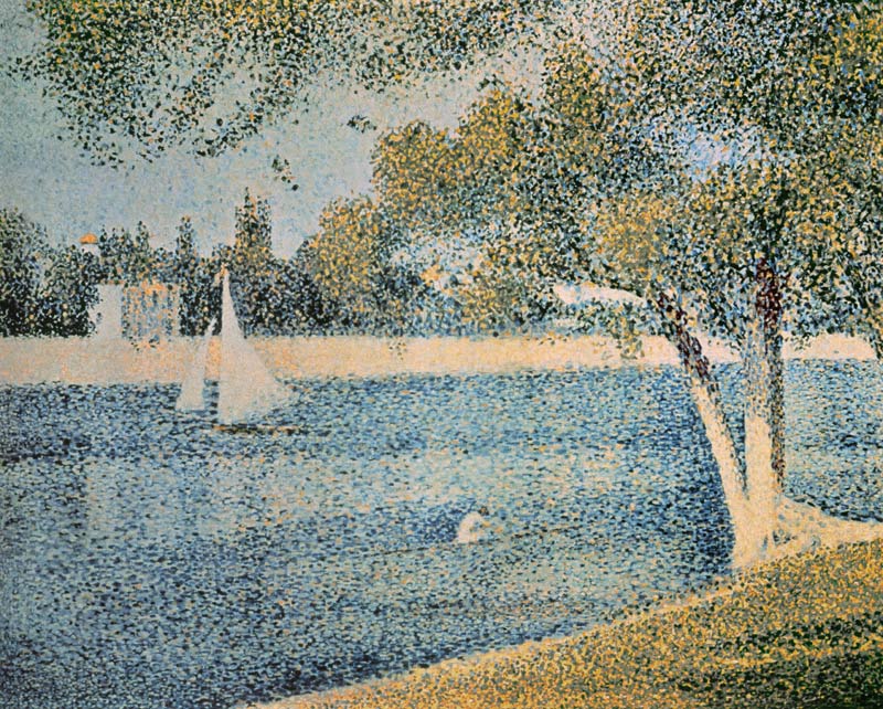 Seurat / Seine near Grande Jatte / c1887 a Georges Seurat