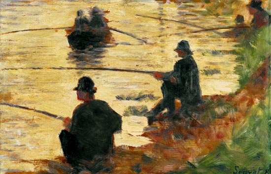 Anglers, Studio per 'La Grande Jatte' a Georges Seurat