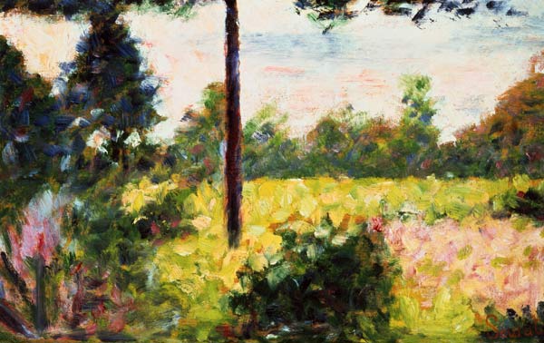Barbizon Forest a Georges Seurat