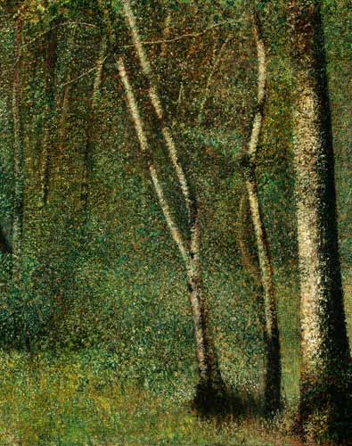 In the Forest at Pontaubert a Georges Seurat