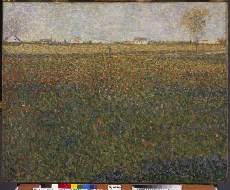 Lucerne field with St. Denis. a Georges Seurat