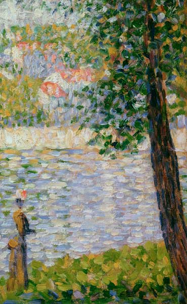 Seurat / Morning Stroll / Painting, 1884 a Georges Seurat