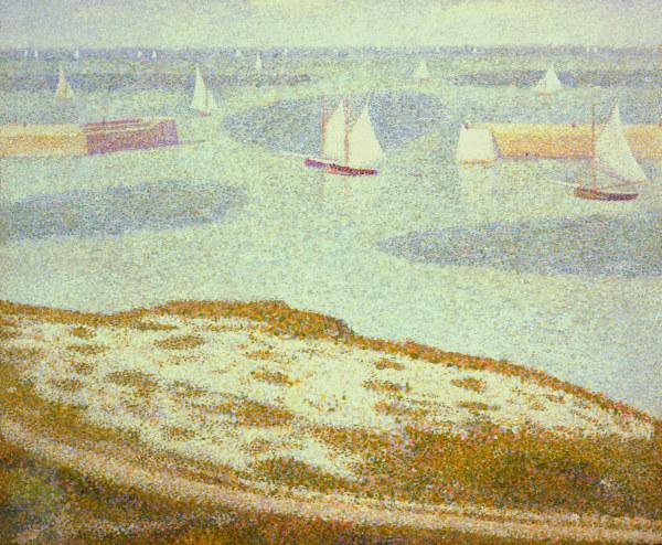 Seurat / Port-en-Bessin / Painting, 1888 a Georges Seurat