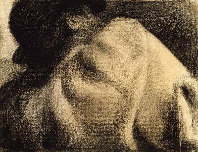 G.Seurat, Bueste eines schlafende Mannes