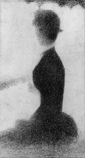 Study for Sunday Afternoon on the Island of La Grande Jatte, 1884 (conte pencil on paper)