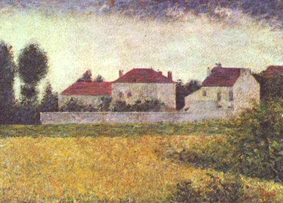 Ville this ' Avray, maisons blanches a Georges Seurat