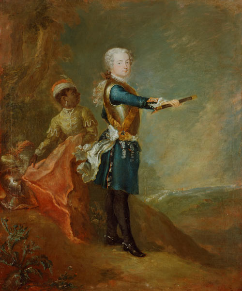Frederick II as Crown Prince, c.1735 a Georg Wenceslaus von Knobelsdorff