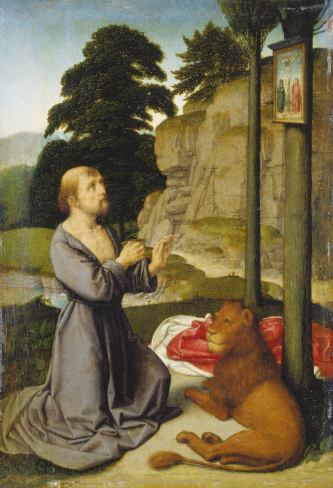 Saint Jerome in the Wilderness a Gerard David