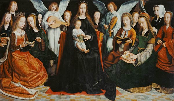 Madonna, surrounded by saints a Gerard David