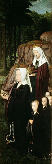 Right hand panel of the Jean de Trompes Triptych with Patrons (detail of 61195) a Gerard David
