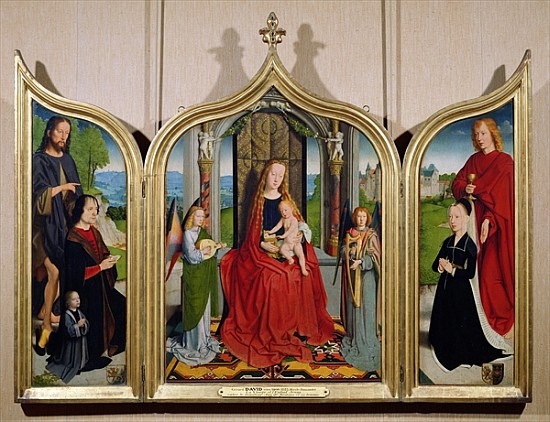 The Triptych of the Sedano Family, c.1495-98 a Gerard David