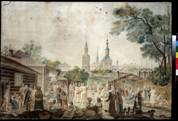 View of the Serebryanichesky Bath Houses in Moscow a Gerard de la Barthe