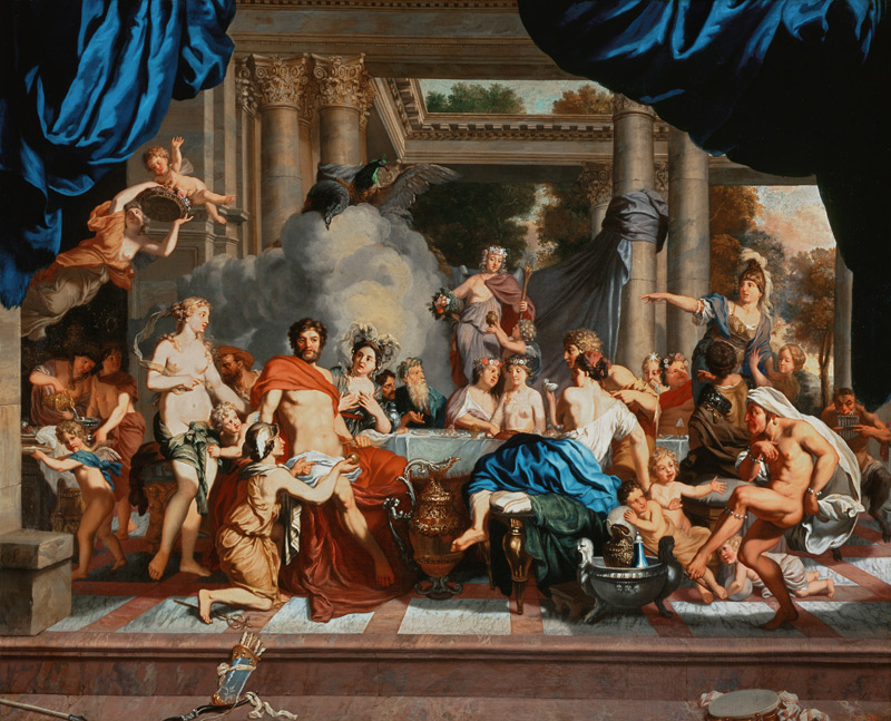 The wedding of Peleus and Thetis. a Gerard de Lairesse