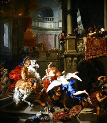 The Explusion of Heliodorus from the Temple, 1674 (oil on canvas) a Gerard de Lairesse