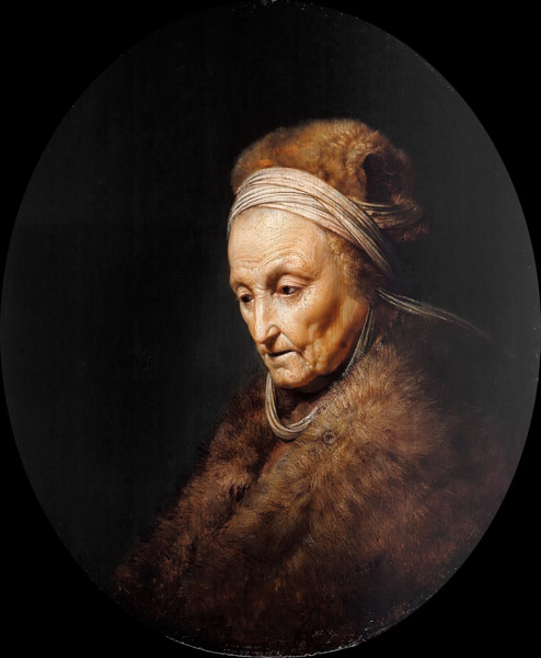 Portrait of Rembrandt's Mother a Gerard Dou