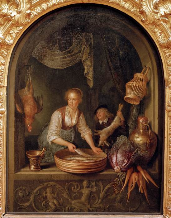 G.Dou / Cook at the window / 1652 a Gerard Dou