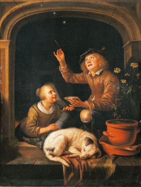 The Soap Bubbles / based on Gerard Dou a Gerard Dou