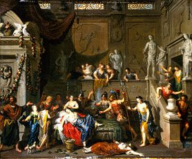 The death of the Cleopatra. a Gerard Hoet
