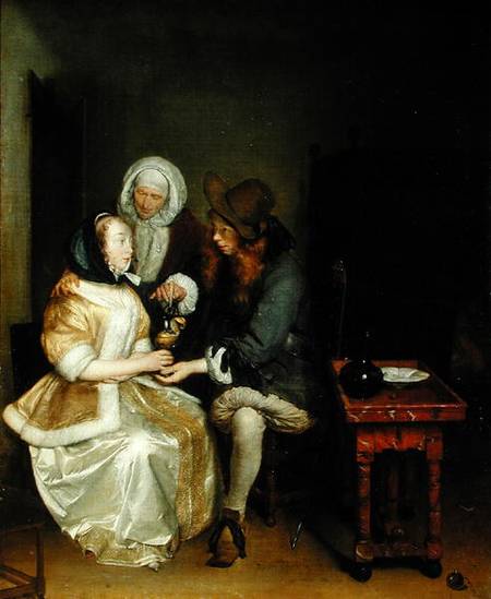 The Glass of Lemonade a Gerard ter Borch or Terborch