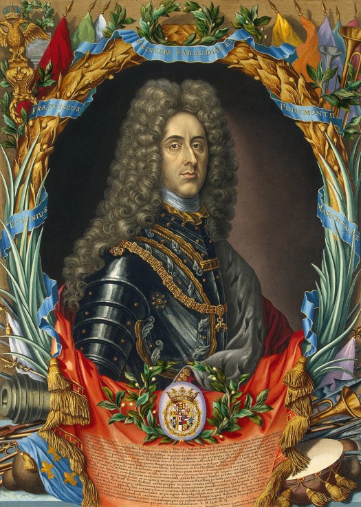 Portrait of Prince Eugene of Savoy (1663-1736) a Gerard Valck