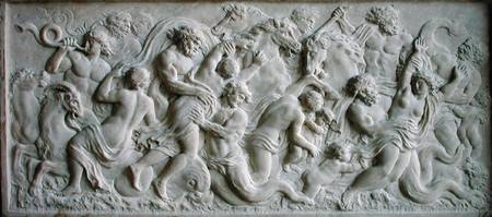 Relief depicting nereids carried away by tritons a Gerard van Opstal