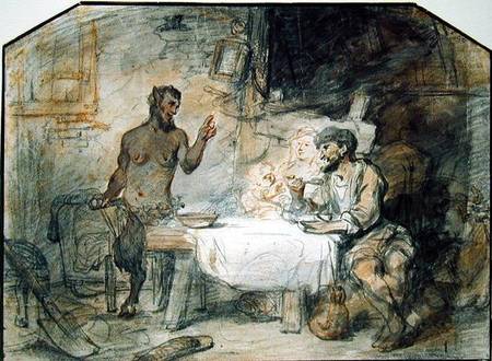 The Satyr and the Peasant a Gerbrand van den Eeckhout