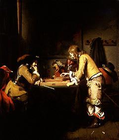 Soldiers in the Tric-Trac game a Gerbrand van den Eeckhout