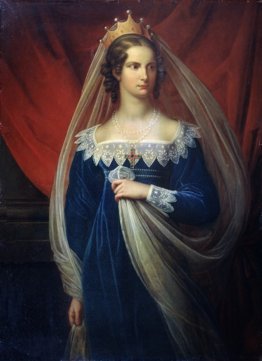 Portrait of Princess Charlotte of Prussia (1798-1860) a Gerhard von Kügelgen