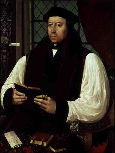 Portrait of Thomas Cranmer (1489-1556) a Gerlach Flicke